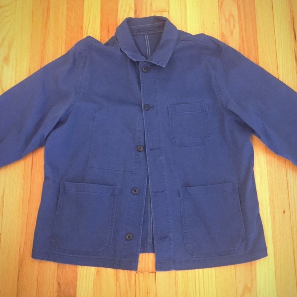 French blue chore jacket
